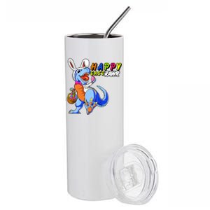 Happy EastRawar T-Rex Dino Easter Eggs Stainless Steel Tumbler