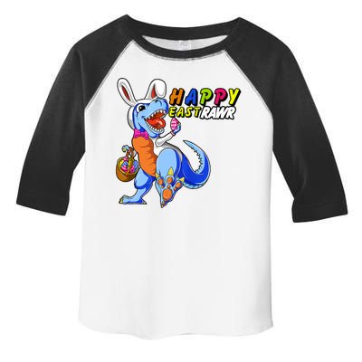 Happy EastRawar T-Rex Dino Easter Eggs Toddler Fine Jersey T-Shirt