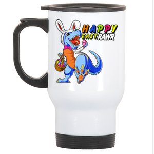 Happy EastRawar T-Rex Dino Easter Eggs Stainless Steel Travel Mug