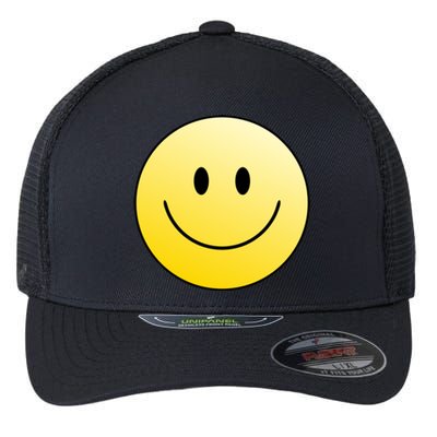 Happy Face Circle Flexfit Unipanel Trucker Cap