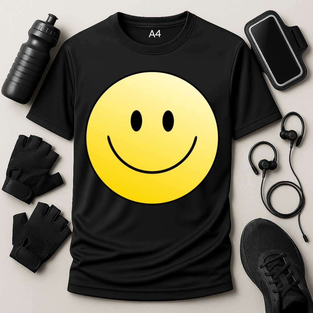 Happy Face Circle Cooling Performance Crew T-Shirt
