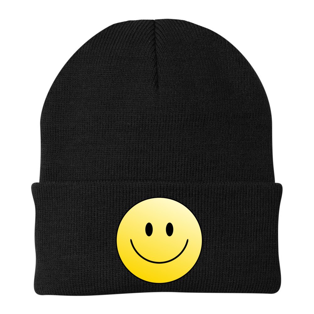 Happy Face Circle Beanie