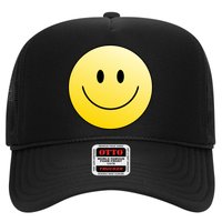 Happy Face Circle Trucker Hat