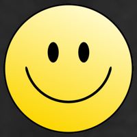 Happy Face Circle Trucker Hat