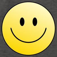 Happy Face Circle Vector Backpack