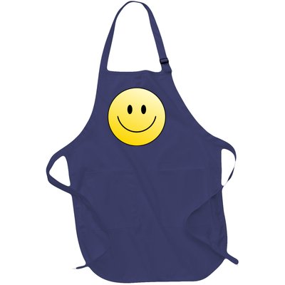 Happy Face Circle Full-Length Apron With Pockets