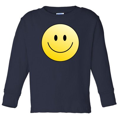 Happy Face Circle Toddler Long Sleeve Shirt