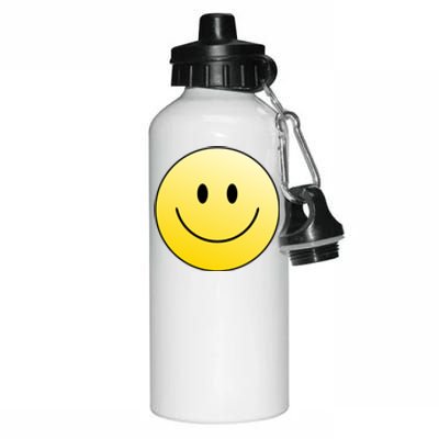 Happy Face Circle Aluminum Water Bottle