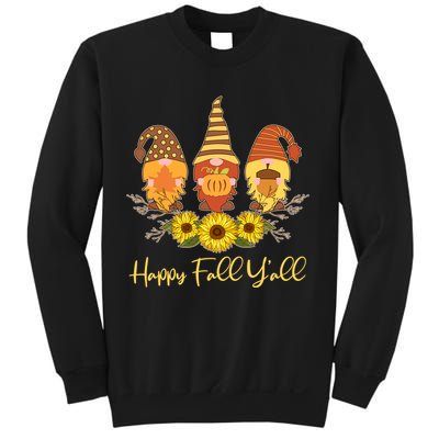 Happy Fall Y'all Cute Autumn Gnomes Sweatshirt