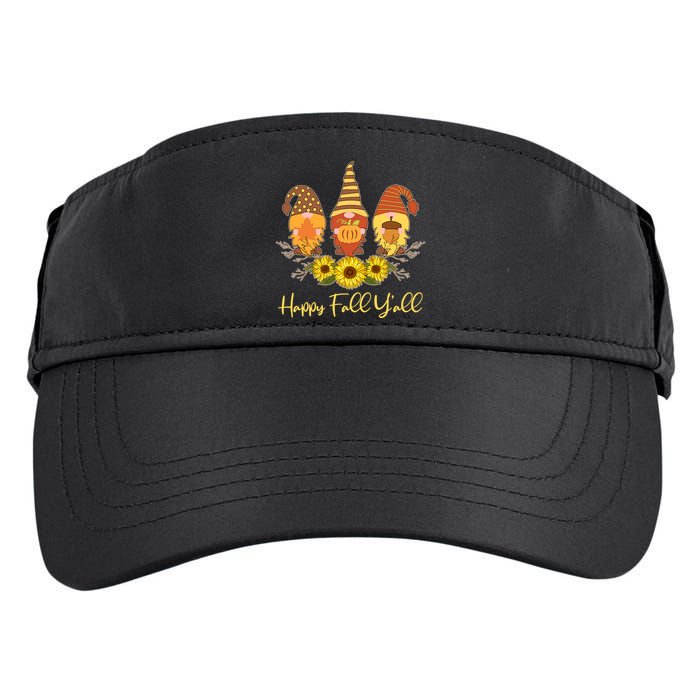 Happy Fall Y'all Cute Autumn Gnomes Adult Drive Performance Visor