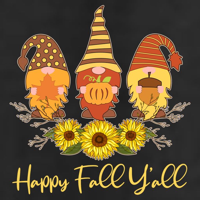 Happy Fall Y'all Cute Autumn Gnomes Adult Drive Performance Visor