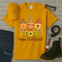 Happy Fall Y'all Cute Autumn Gnomes Tall T-Shirt