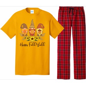 Happy Fall Y'all Cute Autumn Gnomes Pajama Set