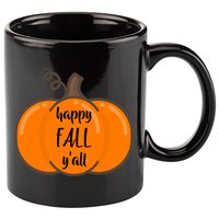 Happy Fall Y'all Pumpkin  11oz C Handle Ceramic Mug
