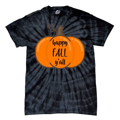 Happy Fall Y'all Pumpkin  Tie-Dye T-Shirt