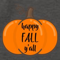 Happy Fall Y'all Pumpkin  Vector Backpack