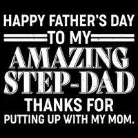 Happy Father's Day Amazing Step Dad Sustainable Bucket Hat