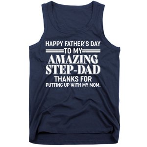 Happy Father's Day Amazing Step Dad Tank Top