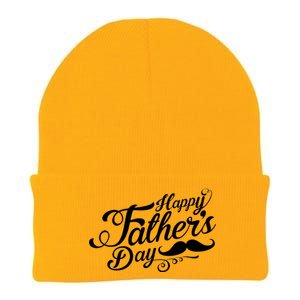 Happy Father's Day Fancy Mustache  Knit Cap Winter Beanie