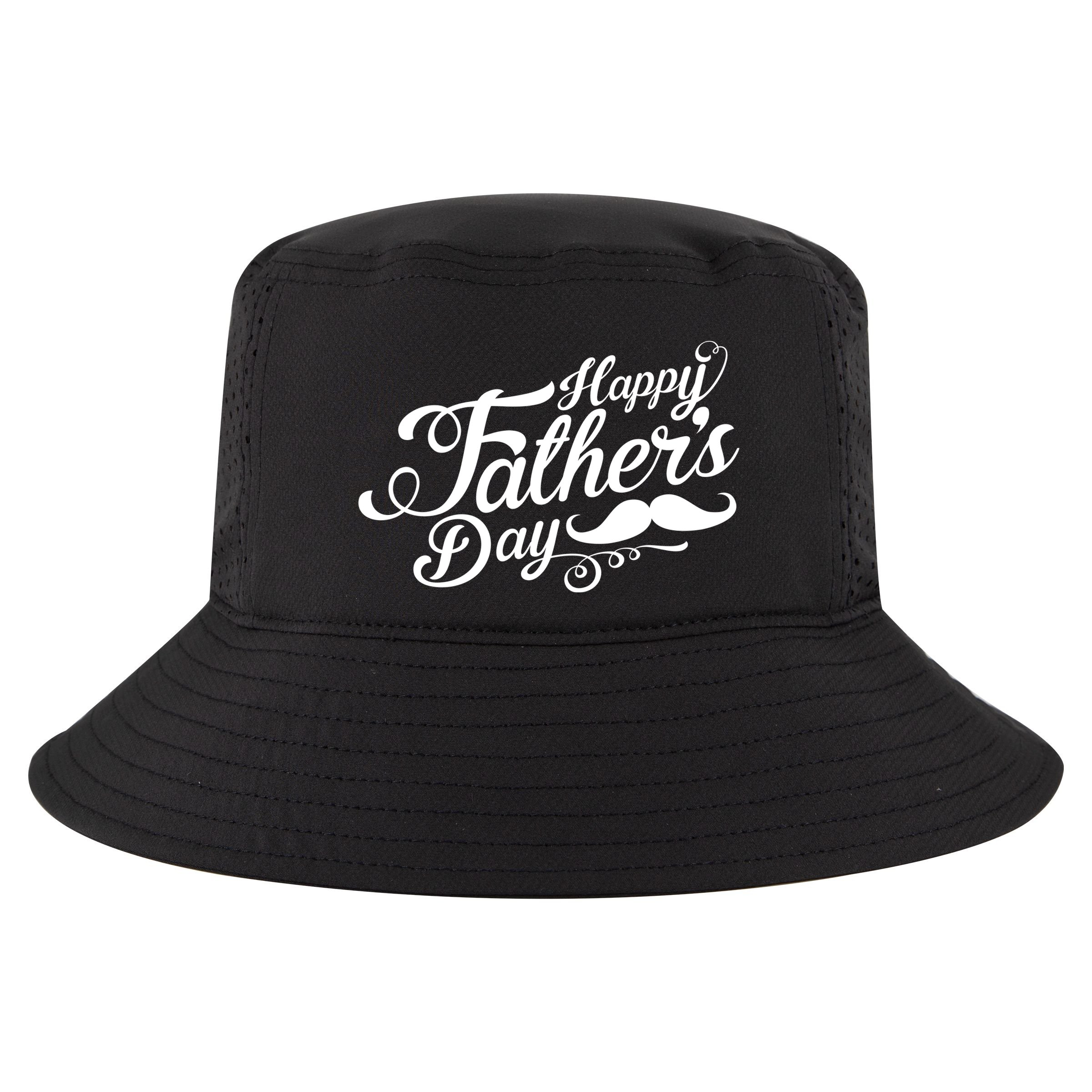 Happy Father's Day Fancy Mustache  Cool Comfort Performance Bucket Hat