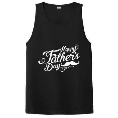 Happy Father's Day Fancy Mustache  PosiCharge Competitor Tank