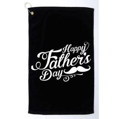 Happy Father's Day Fancy Mustache  Golf Towel