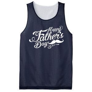 Happy Father's Day Fancy Mustache  Mesh Reversible Basketball Jersey Tank