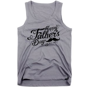 Happy Father's Day Fancy Mustache  Tank Top