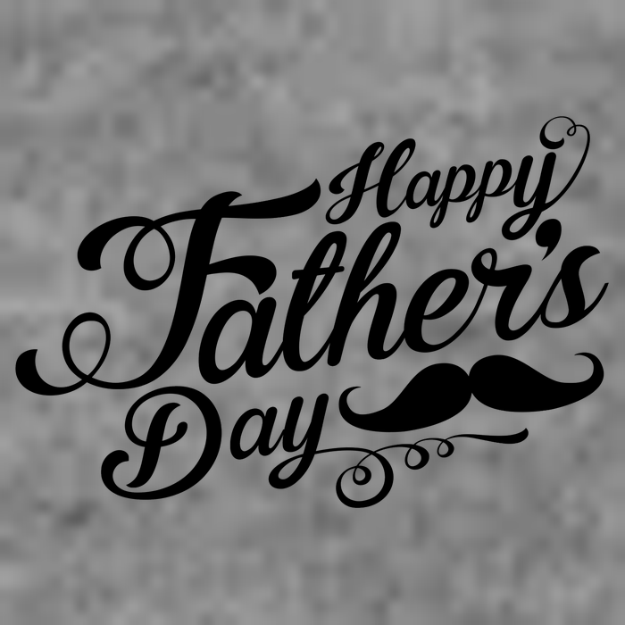Happy Father's Day Fancy Mustache  Cropped Pullover Crew
