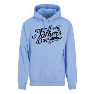 Happy Father's Day Fancy Mustache  Unisex Surf Hoodie