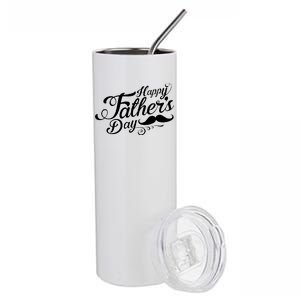 Happy Father's Day Fancy Mustache  Stainless Steel Tumbler