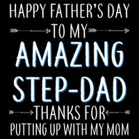 Happy Father's Day To My Amazing Step-Dad Cooling Performance Crew T-Shirt