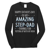 Happy Father's Day To My Amazing Step-Dad Long Sleeve Shirt