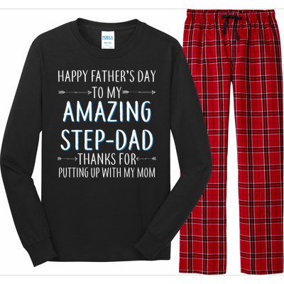 Happy Father's Day To My Amazing Step-Dad Long Sleeve Pajama Set