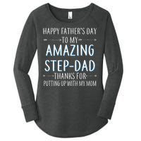 Happy Father's Day To My Amazing Step-Dad Women's Perfect Tri Tunic Long Sleeve Shirt