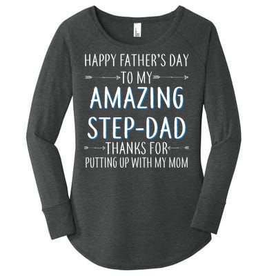 Happy Father's Day To My Amazing Step-Dad Women's Perfect Tri Tunic Long Sleeve Shirt