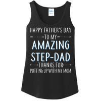 Happy Father's Day To My Amazing Step-Dad Ladies Essential Tank