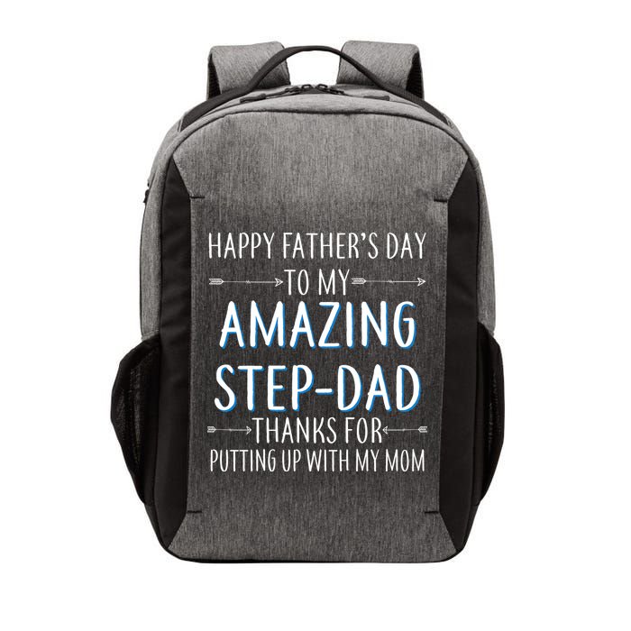 Happy Father's Day To My Amazing Step-Dad Vector Backpack