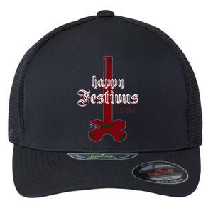 Happy Festivus For The Rest Of Us Christmas Flexfit Unipanel Trucker Cap