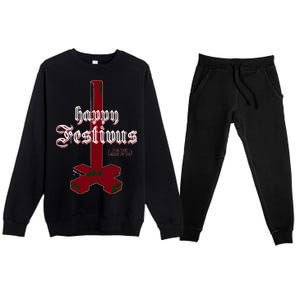 Happy Festivus For The Rest Of Us Christmas Premium Crewneck Sweatsuit Set