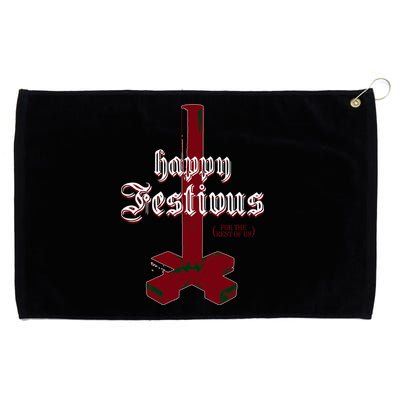 Happy Festivus For The Rest Of Us Christmas Grommeted Golf Towel