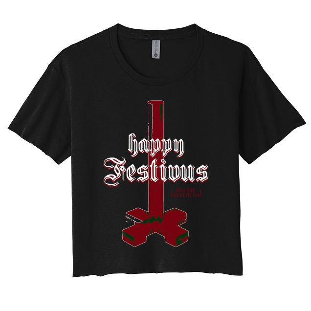 Happy Festivus For The Rest Of Us Christmas Crop Top