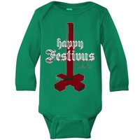 Happy Festivus For The Rest Of Us Christmas Baby Long Sleeve Bodysuit