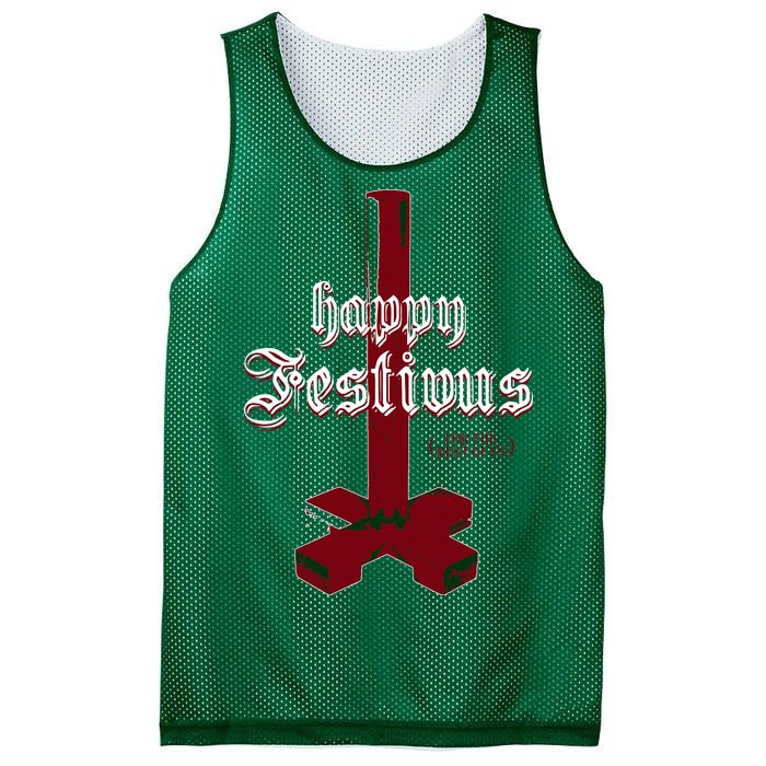 Happy Festivus For The Rest Of Us Christmas Mesh Reversible Basketball Jersey Tank