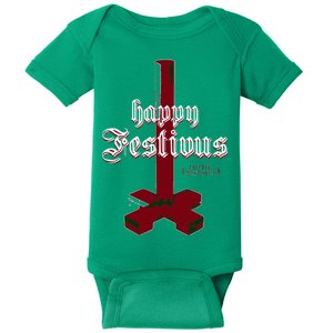 Happy Festivus For The Rest Of Us Christmas Baby Bodysuit