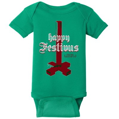 Happy Festivus For The Rest Of Us Christmas Baby Bodysuit