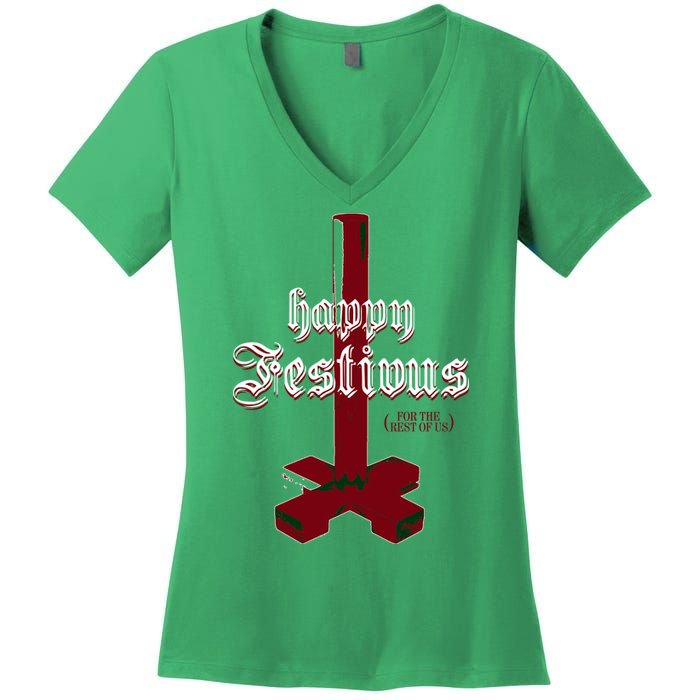 Happy Festivus For The Rest Of Us Christmas Women's V-Neck T-Shirt