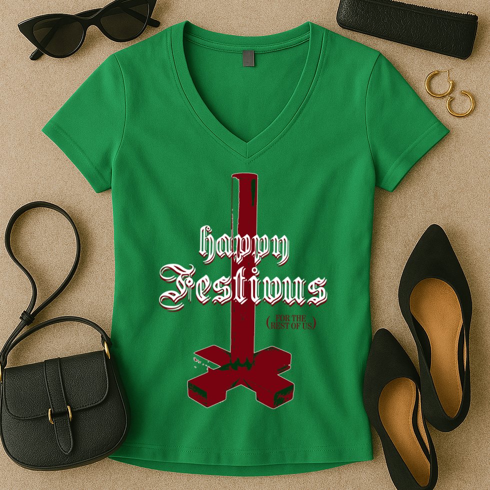 Happy Festivus For The Rest Of Us Christmas Women's V-Neck T-Shirt