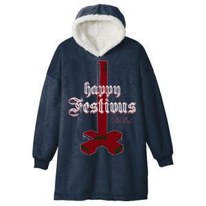 Happy Festivus For The Rest Of Us Christmas Hooded Wearable Blanket