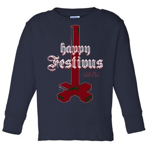 Happy Festivus For The Rest Of Us Christmas Toddler Long Sleeve Shirt